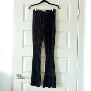 Urban Outfitters High Waisted Velvet Kick Flare Pants